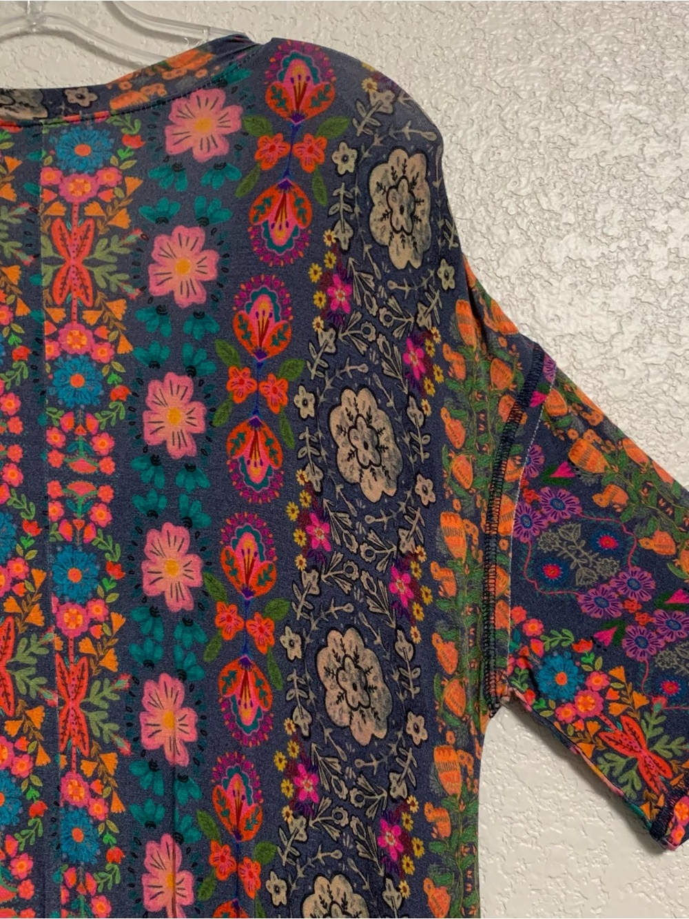 Natural Life Maxi Dress Size M Boho Festival Floral Jersey Short Sleeve Scoop - Picture 11 of 13
